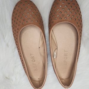Girls Heart Cutout Flats (size 1)